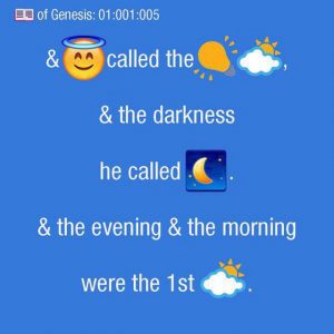 La Sacra Bibbia con emoji